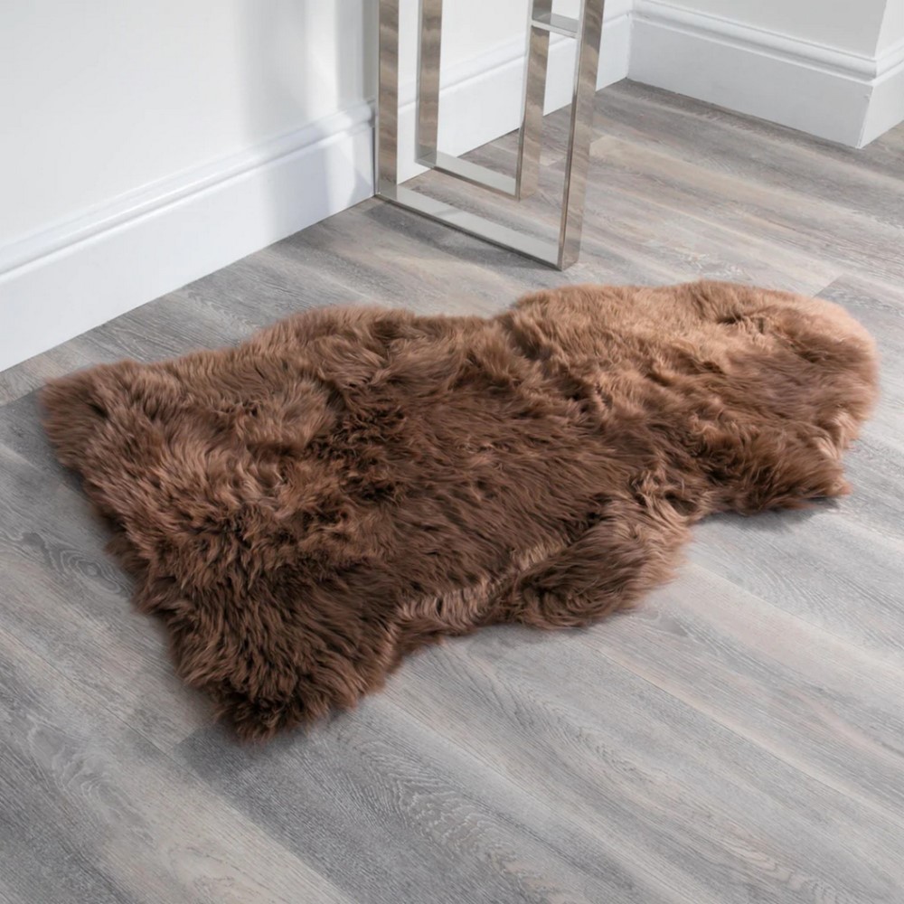 Sefton XXL New Zealand Sheepskin Rug in Taupe